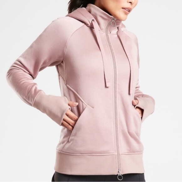 Athleta Jackets & Blazers - Women’s ATHLETA Triumph Luxe Shine Hoodie Jacket- Size Small